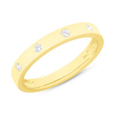 0.07ct 14k Yellow Gold Diamond Lady's Band